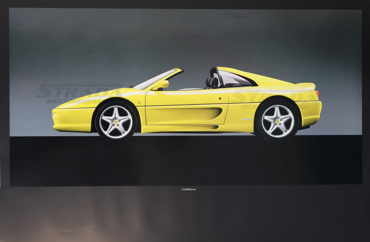 Ferrari 355 GTS (Yellow) Factory Poster – Strada Art Prints