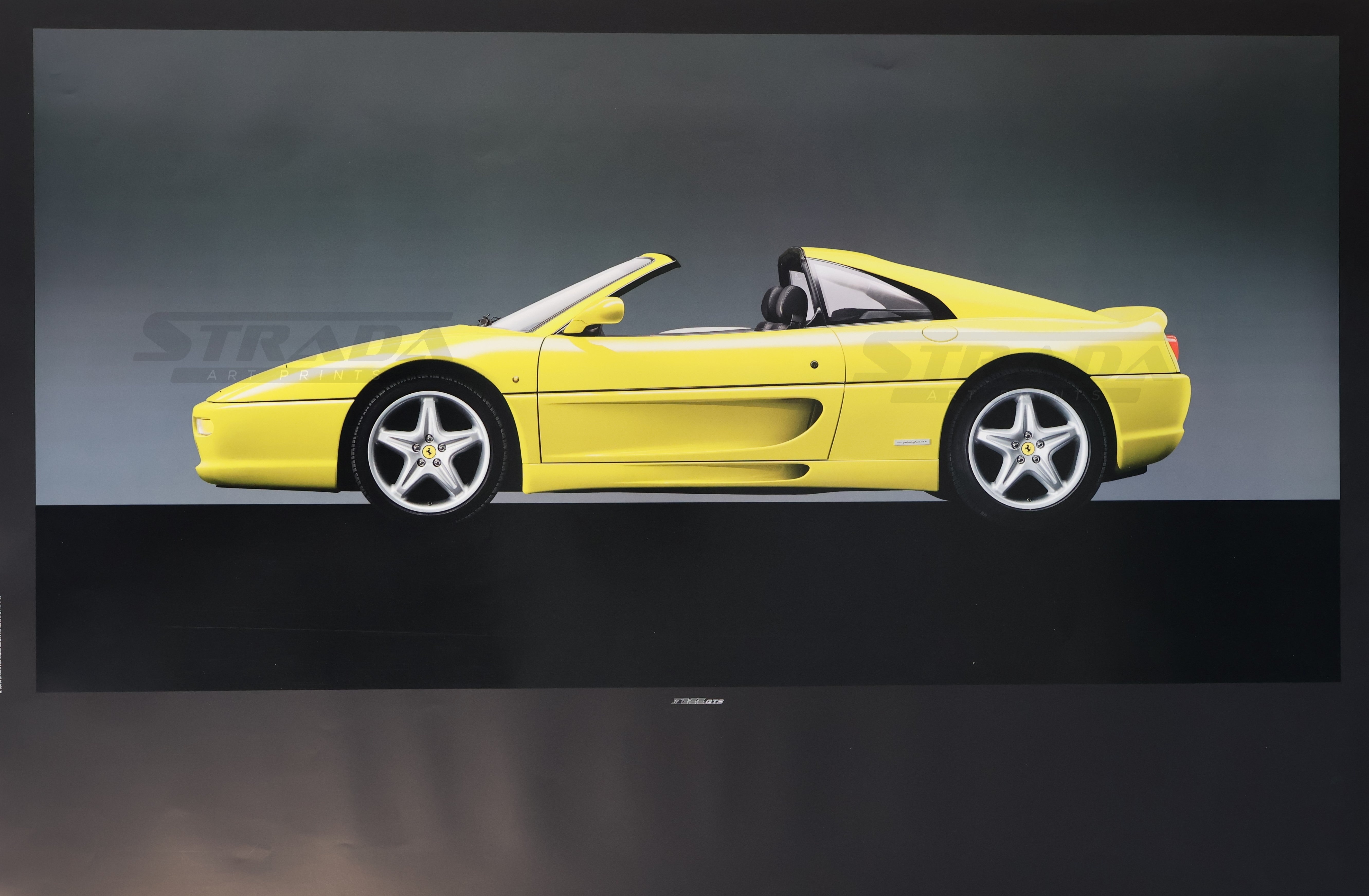 Ferrari 355 GTS (Yellow) Factory Poster – Strada Art Prints